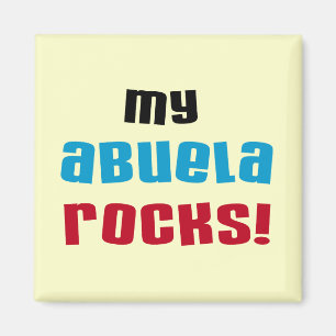 Imã Minha Abuela Rocks T-shirts e presentes