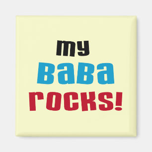 Imã Minha Baba Rocks T-shirts e presentes