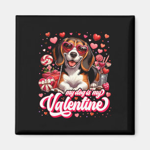 Imã Minha Beagle é Minha Camiseta do Dia dos Namorados