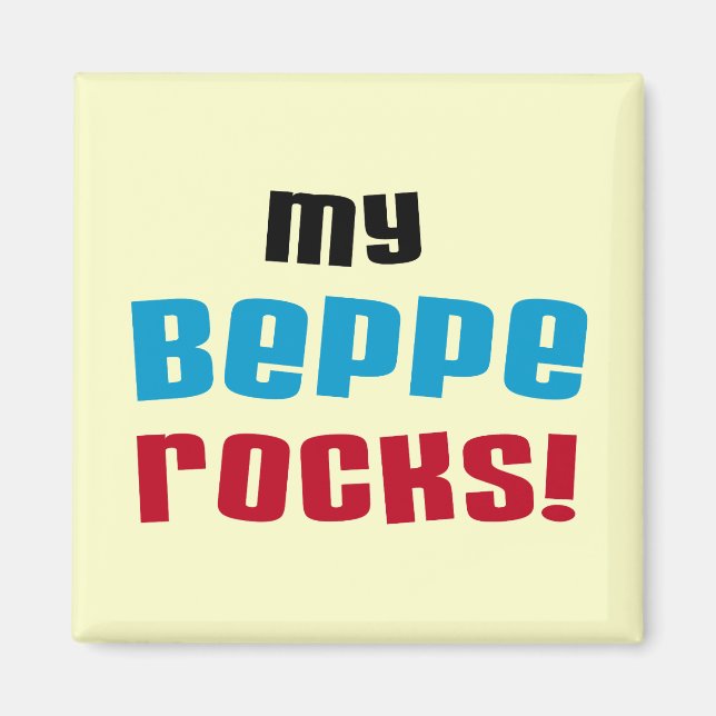 Imã Minha Beppe Rocks T-shirts e presentes (Frente)