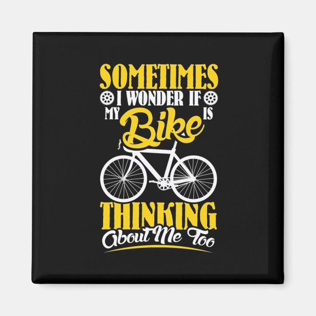 Imã Minha Bicicleta Pensando Em Mim (Frente)