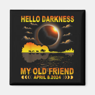 Imã Minha Camisa Olá Amigo Escuridão Eclipse Solar