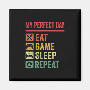Imã Minha Camiseta de Jogos de Vídeo do Dia Perfeito D