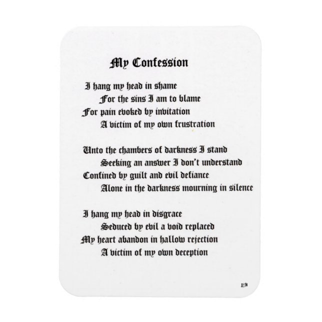 Ímã Minha Confissão (Vertical)
