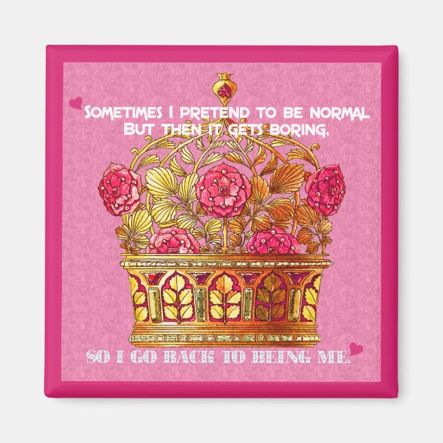 Imã Minha Coroa Floral (Frente)