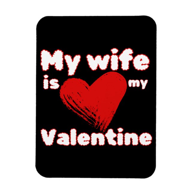 Ímã Minha esposa é meu valentim (Vertical)