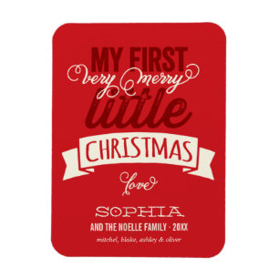 Ímã Minha Feliz Pequeno Natal Bebê 1rua Natal