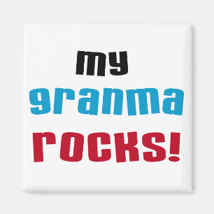Imã Minha Granma Rocks T shirts e presentes