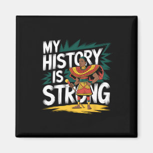 Imã Minha História É Mês Negro Forte Afro-Americano