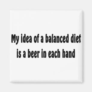 Imã Minha ideia de uma dieta equilibrada é uma cervej