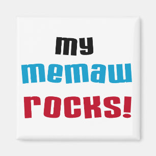 Imã Minha Memaw Rocks T-shirts e presentes