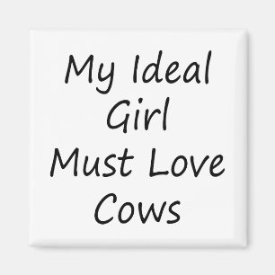 Imã Minha menina ideal deve amar vacas