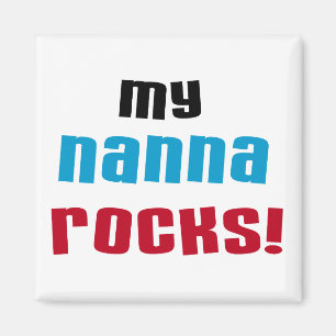 Imã Minha Nanna Rocks T shirts e presentes