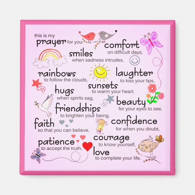 Imã Minha Oração Por Você | Rosa (Frente)