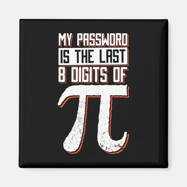 Imã Minha Palavra É Os Últimos 8 Dígitos De Pi (Frente)