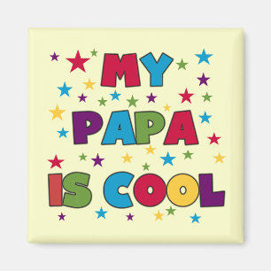 Imã Minha papá é t-shirt legal e presentes