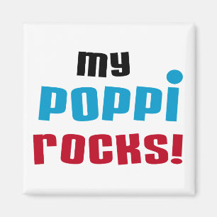 Imã Minha Poppi Rocks T-shirts e presentes