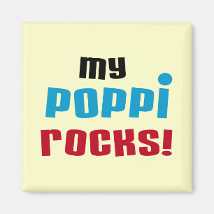 Imã Minha Poppi Rocks T-shirts e presentes
