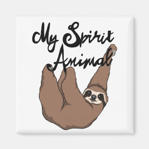 Imã Minha preguiça bonito animal do espírito