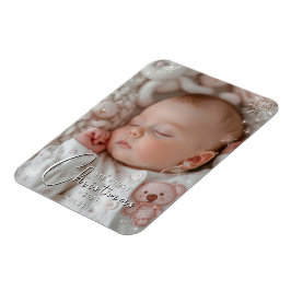 Ímã Minha primeira foto de bebê de Natal