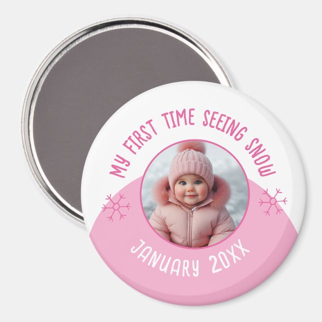 Imã Minha primeira vez vendo fotos personalizadas da n (Front/Back)