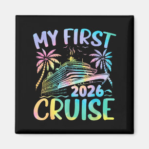 Imã Minha Primeira Viagem de Cruzeiro 2026 Tie Dye Fam