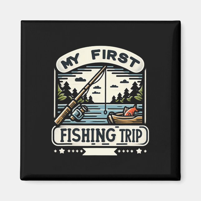 Imã Minha Primeira Viagem de Pesca (Frente)