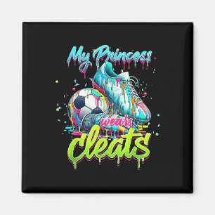 Imã Minha Princesa Usa Crachás Futebol Drippy Colorido