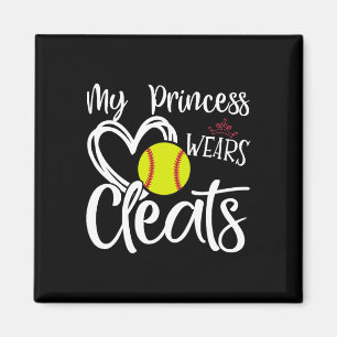 Imã Minha Princesa Usa Crachás Jogadora de Softbol Men