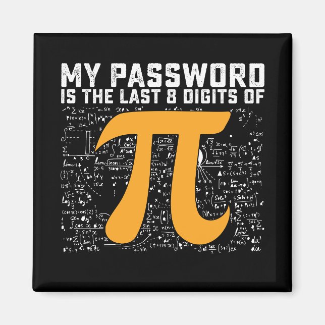 Imã Minha Senha São Os Últimos 8 Dígitos Da Matemática (Frente)