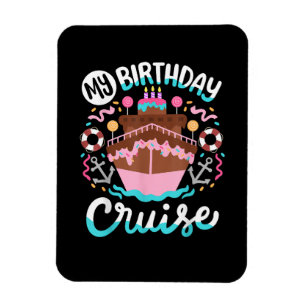 Ímã Minha Viagem de Cruzeiros de Aniversário