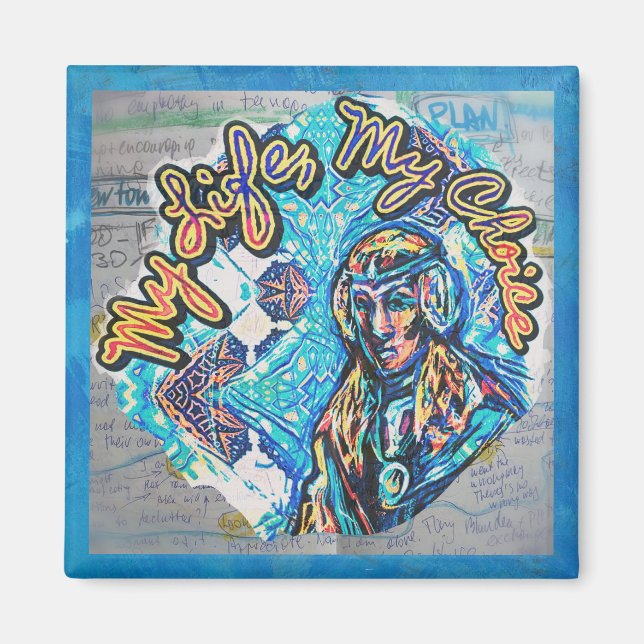 Imã Minha Vida, Minha Escolha. Mulher parecida com a p (Frente)