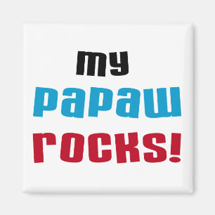 Imã Minhas camisetas e presentes do Papaw Rocks