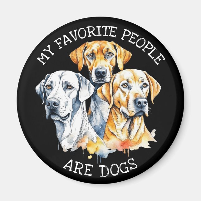 Imã Minhas Pessoas favoritas são cães (Frente)