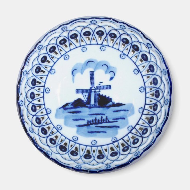 Imã Mini Art Delft Plate (Frente)