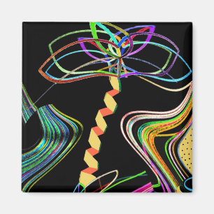 Imã Mini Art Neon Palm