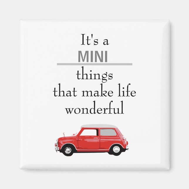 Imã Mini Cooper Rot Mini coisas (Frente)