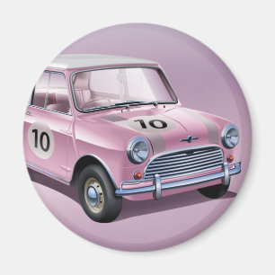 Imã Mini Cooper S1 rosa