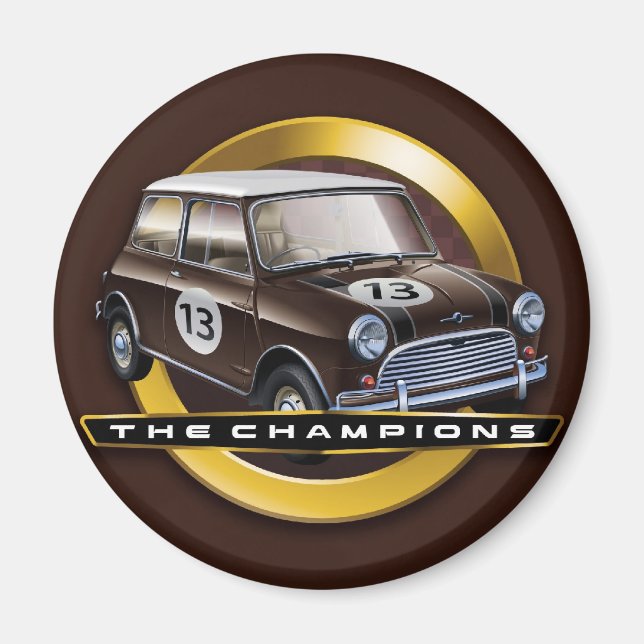 Imã Mini Cooper S marrom (Frente)