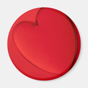 Imã Miniatura acrílica da forma do coração