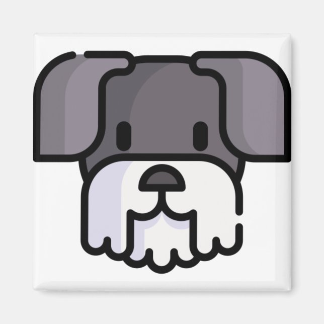 Imã Miniatura Schnauzer (Frente)