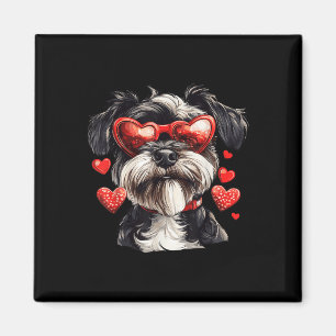 Imã Miniatura Schnauzer - Cão Dia de os namorados Gles