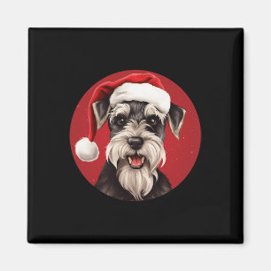 Imã Miniatura Schnauzer Engraçado Xmas Mãe Pai Cachorr