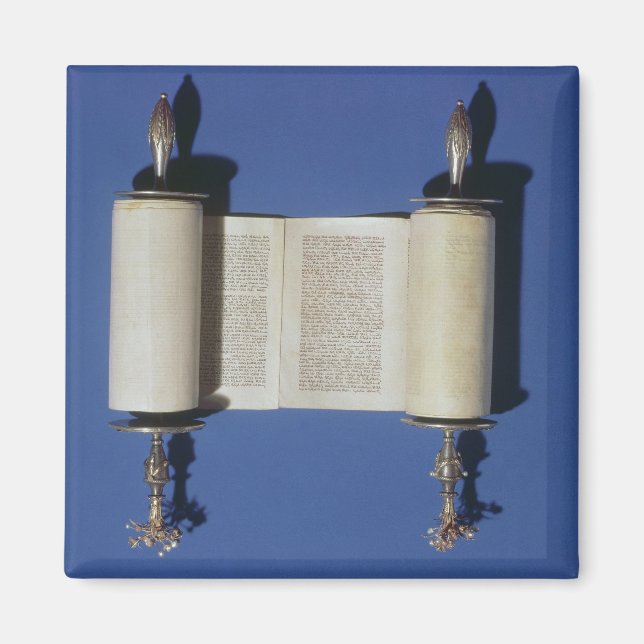 Imã Miniatura Torah Scroll, 1765 (Frente)