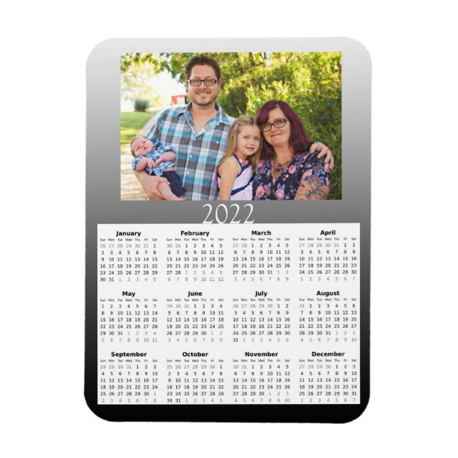 Ímã Miniímago do Calendário de Fotografias Personaliza (Vertical)