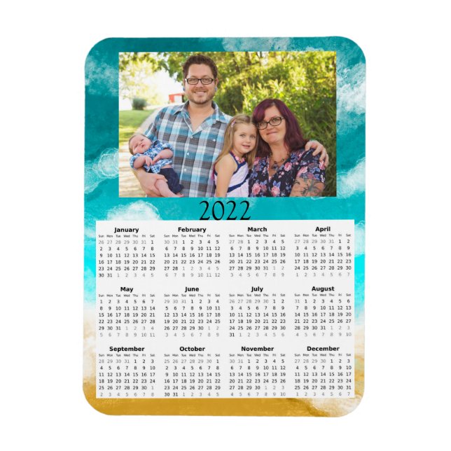 Ímã Miniímago do Calendário de Fotografias Personaliza (Vertical)