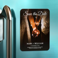 Mínima Trendy Replace Photo Save The Date Card