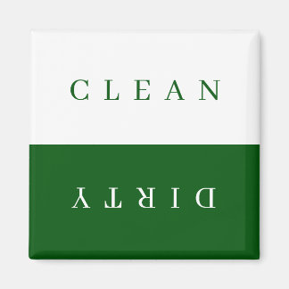 Imã Minimal Clean Dirty Dishwasher Sign Magnet