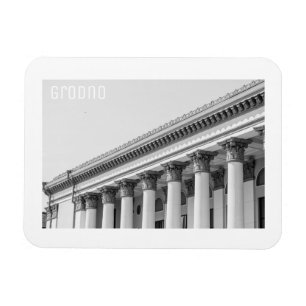 Ímã Minimalismo da arquitetura soviética do Grodno Be