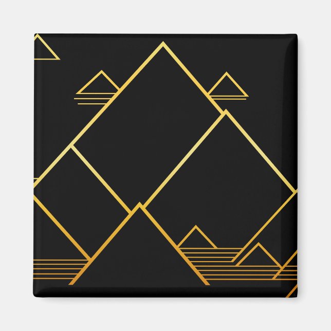 Imã Minimalismo do Pico de Montanha (Frente)